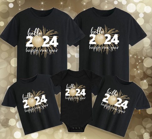 Camisetas personalizadas: recuerdos de año nuevo